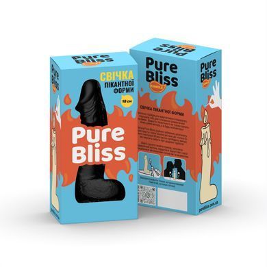 Свеча в виде члена Pure Bliss BIG Black 18 см SX1650 фото Купить   Pure Bliss (Україна) 415 грн