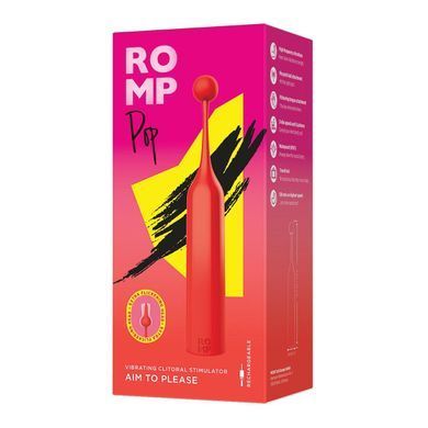 Кліторальний стимулятор Romp Pop, знімна насадка, високочастотний SX0534 фото Купити Кліторальний стимулятор Romp Pop, знімна насадка, високочастотний  Romp (Німеччина) 1 385 грн