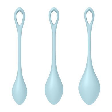 Набор йони бусин Satisfyer Yoni Power 2 Light Blue, диаметр 2-2,5-3см, вес 22-44-73гр SO5548 фото Купить   Satisfyer (Німеччина) 951 грн