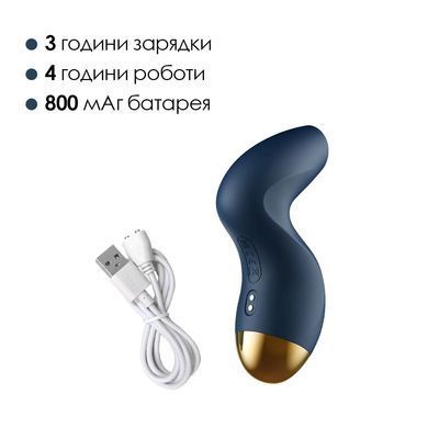 Вакуумный клиторальный стимулятор Svakom Pulse Pure Navy Blue, 5 режимов, 5 интенсивностей в каждом SO6994 фото Купить   Svakom (США) 2 928 грн