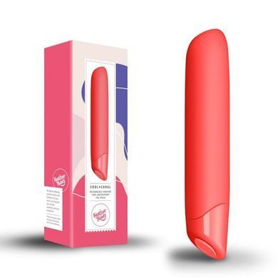 Вибратор SugarBoo Cool Coral, 10 уровней интенсивности SO6622 фото Купить   SugarBoo (Великобританія) 1 838 грн