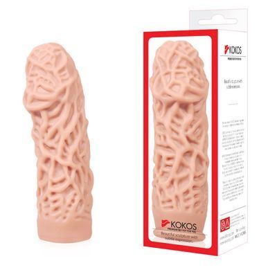 Насадка на член Kokos Extreme Sleeve ES.12 розмір M, потовщувальна, стимулюючий рельєф SO2492 фото Купити Насадка на член Kokos Extreme Sleeve ES.12 розмір M, потовщувальна, стимулюючий рельєф  Kokos (Південна Корея) 489 грн