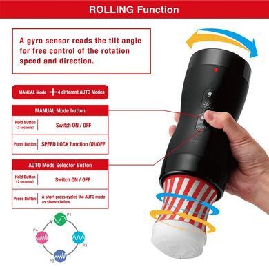 Автоматичний мастурбатор Tenga VACUUM GYRO ROLLER SET, ротація та вакуум, сумісний з Tenga Cup SO7041 фото Купити Автоматичний мастурбатор Tenga VACUUM GYRO ROLLER SET, ротація та вакуум, сумісний з Tenga Cup  Tenga (Японія) 18 479 грн