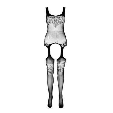 Бодістокінг Passion ECO BS008 black, з доступом, флористичний декор, імітація підв&rsquo;язок SO7082 фото Купити Бодістокінг Passion ECO BS008 black, з доступом, флористичний декор, імітація підв&rsquo;язок  Passion (Польща) 794 грн