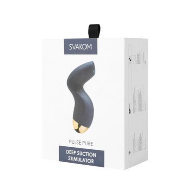 Вакуумный клиторальный стимулятор Svakom Pulse Pure Navy Blue, 5 режимов, 5 интенсивностей в каждом SO6994 фото Купить   Svakom (США) 2 928 грн