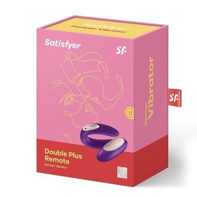 Вібратор для пар Satisfyer Double Plus Remote з пультом ДК та двома моторчиками SO2021 фото Купити Вібратор для пар Satisfyer Double Plus Remote з пультом ДК та двома моторчиками  Satisfyer (Німеччина) 1 903 грн