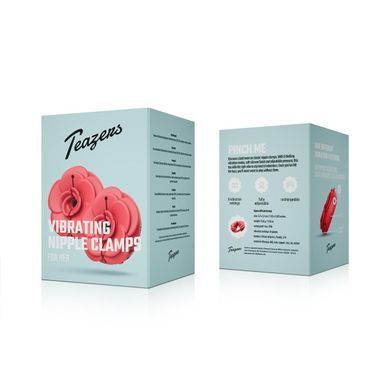 Затискачі для сосків з вібрацією Teazers Vibrating Nipple Clamps SX3905 фото Купити Затискачі для сосків з вібрацією Teazers Vibrating Nipple Clamps  Teazers (Нідерланди) 1 379 грн