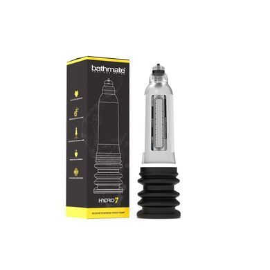 Гідропомпа Bathmate Hydro 7 Clear, для члена довижной от 12,5 до 18см, діаметр до 5см BM-30-CC фото Купити Гідропомпа Bathmate Hydro 7 Blue, для члена довжиною від 12,5 до 18 см, діаметр до 5 см  Bathmate  4 065 грн