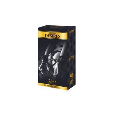 Набір аксесуарів БДСМ Alive Secret Desires Black Kit (8 pcs) SO5992 фото Купити Набір аксесуарів БДСМ Alive Secret Desires Black Kit (8 pcs)  Alive  1 385 грн