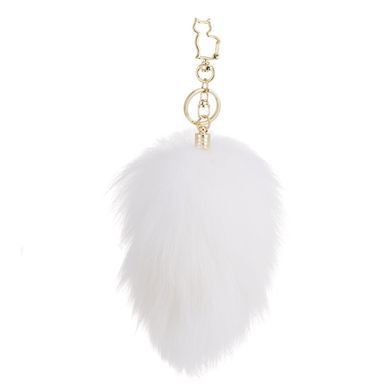 Металлическая анальная пробка Кроличий хвост LOCKINK SEVANDA White Bunny-Tail Anal Rose-shape Plug SX0867 фото Купить   LOCKINK (Китай) 1 200 грн