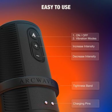 Вібруючий мастурбатор, відкритий, чорний Arcwave Zing Black Arcwave  &mdash; фото