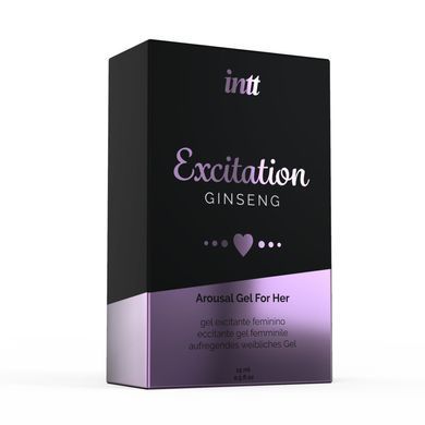 Збуджувальний гель Intt Excitation (15 мл) з екстрактом женьшеню, з ефектом вібрації SO2937 фото Купити Збуджувальний гель Intt Excitation (15 мл) з екстрактом женьшеню, з ефектом вібрації  Intt (Бразилія-Португалія) 849 грн