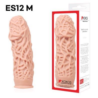 Насадка на член Kokos Extreme Sleeve ES.12 розмір M, потовщувальна, стимулюючий рельєф SO2492 фото Купити Насадка на член Kokos Extreme Sleeve ES.12 розмір M, потовщувальна, стимулюючий рельєф  Kokos (Південна Корея) 489 грн