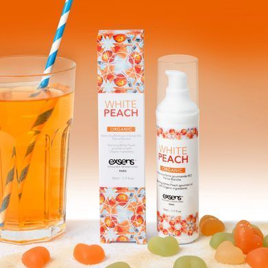 Масажна олія EXSENS Organic White Peach 50мл розігрівальна, без цукру, без парабенів, їстівна SO2381 фото Купити Масажна олія EXSENS Organic White Peach 50мл розігрівальна, без цукру, без парабенів, їстівна  Exsens (Франція) 646 грн