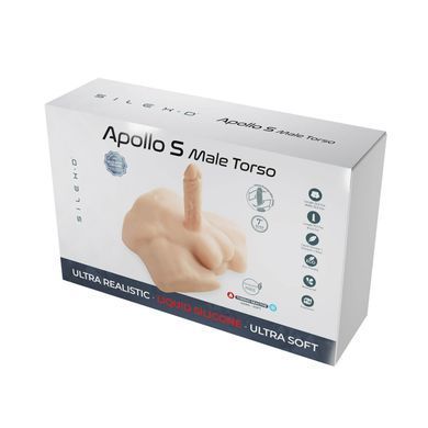 Півторс з фалоімітатором на присосці SilexD Apollo S Male Torso, суперреалістичний, термореактивний SO9935 фото Купити Півторс з фалоімітатором на присосці SilexD Apollo S Male Torso, суперреалістичний, термореактивний  SILEXD (Іспанія) 11 087 грн