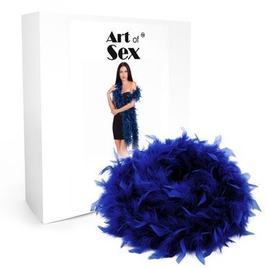Боа з пір&rsquo;я Art of Sex, довжина 2 метри, колір синій Art of Sex  &mdash; фото