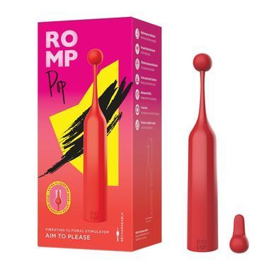 Кліторальний стимулятор Romp Pop, знімна насадка, високочастотний SX0534 фото Купити Кліторальний стимулятор Romp Pop, знімна насадка, високочастотний  Romp (Німеччина) 1 385 грн