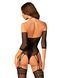 Нейлоновий бодістокінг з імітацією панчіх Obsessive Bodystocking G333 S/M/L, black, з доступом SO7699 фото 2