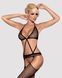 Сітчастий бодістокінг з імітацією топа, пояса та панчохи Obsessive Bodystocking N108 S/M/L, чорний SO7252 фото 1