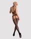 Сітчастий бодістокінг з імітацією топа, пояса та панчохи Obsessive Bodystocking N108 S/M/L, чорний SO7252 фото 4