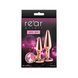Набір анальних пробок NS Novelties Rear Assets - Tapered Trainer Kit - Rose Gold - Pink SX4385 фото 3