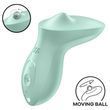 Вібратор для клітора з перлинною стимуляцією Satisfyer Exciterrr Mint, 2 незалежні мотори