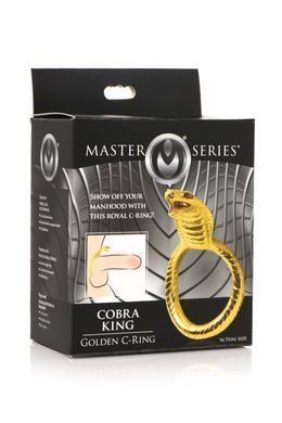 Ерекційне кільце з головою кобри Master Series: Cobra King Golden Cock Ring SO8799 фото Купити Ерекційне кільце з головою кобри Master Series: Cobra King Golden Cock Ring  Master Series (США) 2 291 грн