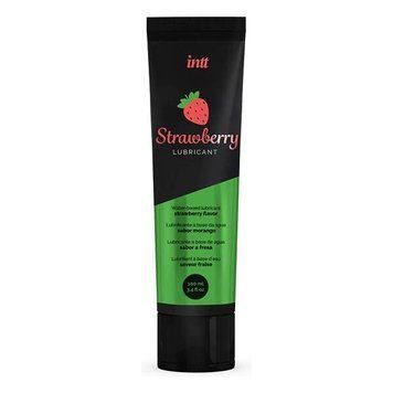 Лубрикант на водной основе Intt Strawberry (100 мл), вкус и аромат клубники, без сахара SO7132 фото Купить   Intt (Бразилія-Португалія) 396 грн