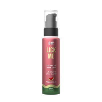 Гель для оральных ласк с согревающим эффектом INTT Lick Me Kissable Gel Watermelon 50 мл, без сахара SX1697 фото Купить   Intt (Бразилія-Португалія) 590 грн