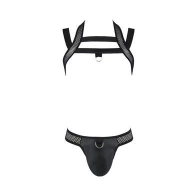 Комплект чоловічої білизни з кріпленнями Passion 043 JACOB L/XL Black, труси, шлейки SO7600 фото Купити Комплект чоловічої білизни з кріпленнями Passion 043 JACOB L/XL Black, труси, шлейки  Passion (Польща) 1 755 грн