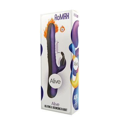 Вибратор-кролик с подогревом и ротацией Alive RoMAX Purple SO3978 фото Купить   Alive  3 705 грн