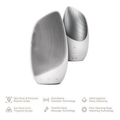 Електронна звукова термо щітка для обличчя GESKE Sonic Thermo Facial Brush 6в1 white HB0084 фото Купити Електронна звукова термо щітка для обличчя GESKE Sonic Thermo Facial Brush 6в1 white  GESKE 2 129 грн