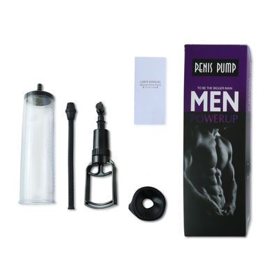 Вакуумна помпа з ручним насосом Men Powerup Black SO2457 фото Купити Вакуумна помпа з ручним насосом Men Powerup Black  Men Powerup (Китай) 590 грн
