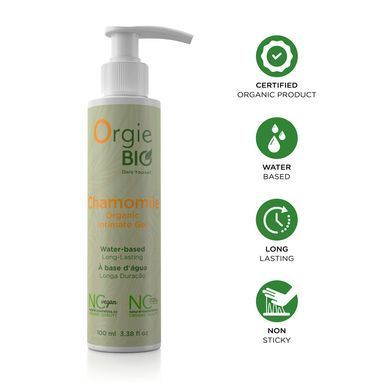 Лубрикант на водній основі Orgie &ndash; Bio Chamomile Organic Intimate Gel (100 мл), екстракт ромашки SX1534 фото Купити Лубрикант на водній основі Orgie &ndash; Bio Chamomile Organic Intimate Gel (100 мл), екстракт ромашки  Orgie (Бразилія-Португалія) 507 грн