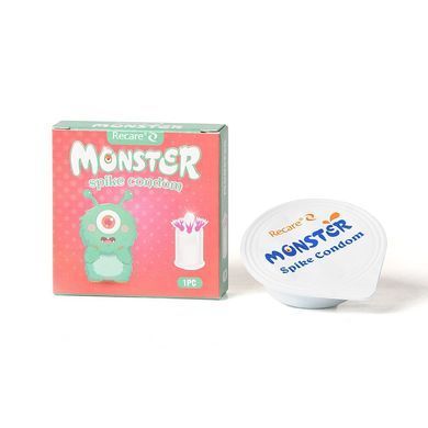 Насадка на член Recare Turquoise Monster Spike Condom (презерватив з вусиками) SX3355 фото Купити Насадка на член Recare Turquoise Monster Spike Condom (презерватив з вусиками)  Recare (Китай) 69 грн