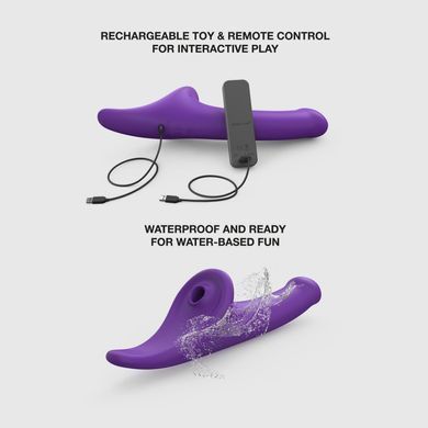 Вибронасадка для страпона с вакуумной стимуляцией Strap-On-Me Multi Orgasm Dildo S Purple SX4032 фото Купить Вибронасадка для страпона с вакуумной стимуляцией Strap-On-Me Multi Orgasm Dildo S Purple  Strap-On-Me  6 599 грн