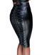 Юбка-карандаш со шнуровкой Noir Handmade F152 Powerwetlook pencil skirt, S, с мокрым эффектом SX0029 фото 1