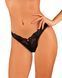 Кружевные стринги Obsessive Donna Dream thong XL/2XL Black, низкая посадка SO8641 фото 1