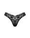 Кружевные стринги Obsessive Donna Dream thong XL/2XL Black, низкая посадка SO8641 фото 3