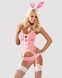 Еротичний костюм зайчика Obsessive Bunny suit 4 pcs costume pink S/M, рожевий, топ з підв&rsquo;язками SO7254 фото 1