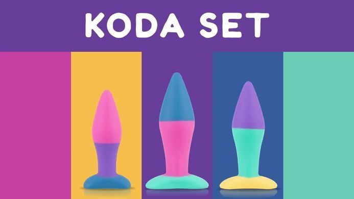 Набор анальных пробок PMV20 Koda &ndash; Butt Plug Set, диаметр 2,9 см, 3,9 см, 5 см SO8897 фото Купить   PMV20 (Нідерланди) 1 838 грн