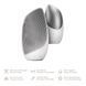 Електронна звукова термо щітка для обличчя GESKE Sonic Thermo Facial Brush 6в1 white HB0084 фото 2