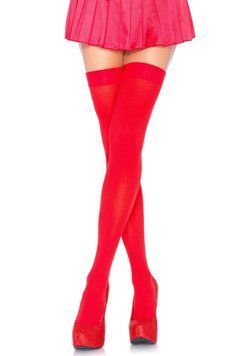 Щільні непрозорі панчохи Leg Avenue Opaque Nylon Thigh Highs Red, one size SO7982 фото Купити Щільні непрозорі панчохи Leg Avenue Opaque Nylon Thigh Highs Red, one size  Leg Avenue (США) 276 грн