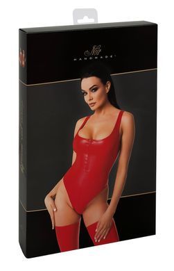 Боді Noir Handmade F352 Red powerwetlook body - S SX1977 фото Купити Боді Noir Handmade F352 Red powerwetlook body - S  Noir Handmade (Польща) 2 642 грн