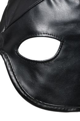 Маска с рогами Master Series: Dungeon Demon Bondage Mask with Horns, черная SO8800 фото Купить   Master Series (США) 1 921 грн