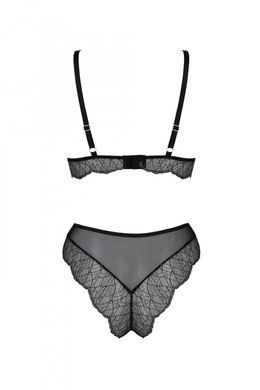 Комплект Passion AMBERLY SET black, L/XL, бралетт и трусики бразилиана SX0464 фото Купить   Passion (Польща) 2 485 грн