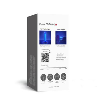 Светящийся дилдо Strap-On-Me Glow-LED Dildo Purple - M SX2851 фото Купить   Strap-On-Me (Франція) 3 510 грн