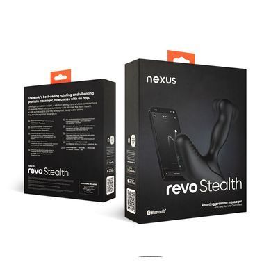 Смарт-массажер простаты Nexus Revo Stealth with APP, вибрация+ротация, пульт ДУ, до 10 часов работы SX2419 фото Купить   Nexus (Великобританія) 8 315 грн