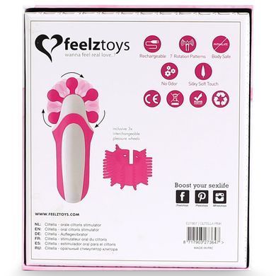Стимулятор с имитацией оральных ласк FeelzToys - Clitella Oral Clitoral Stimulator Pink SO5068 фото Купить   FeelzToys (Нідерланди) 1 450 грн