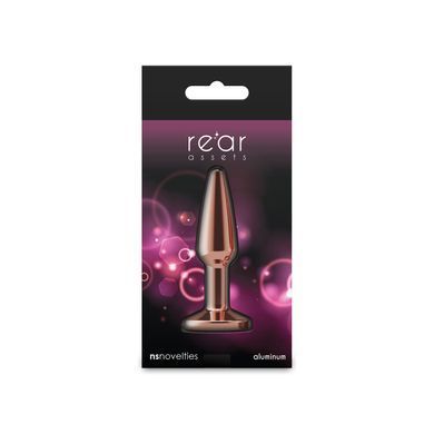 Анальна пробка NS Novelties Rear Assets - Tapered - Small - Rose Gold - Pink SX4387 фото Купити Анальна пробка NS Novelties Rear Assets - Tapered - Small - Rose Gold - Pink  NS Novelties (США) 399 грн
